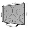 Fire Beauty Single Panel Fireplace Screen Handcrafted Solid Wrought Iron