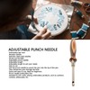 7pcs Wooden Embroidery Pen Punch Needle Set Adjustable Length DIY