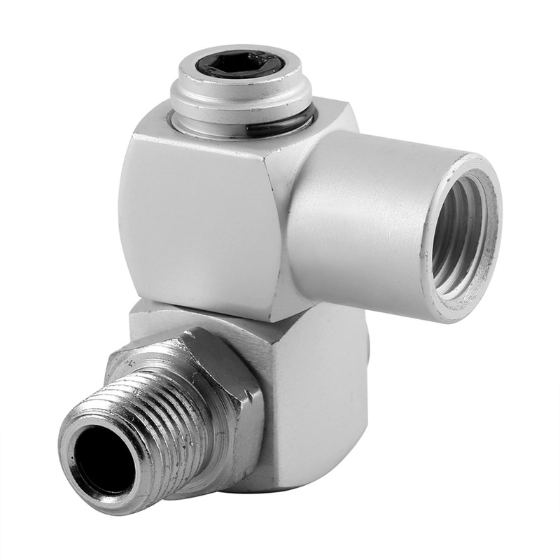 4pcs/Set Aluminum 1/4" Universal 360 Swivel Air Hose Connector Adapter
