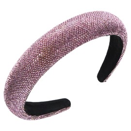 scicent Headbands for Women's Hair Padded Wide Hairbands Bling Glitter Head Bands Adult Women Head Pieces for Party Fashion Hair Band for Girls Hair Hoops - 26109