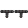 2 Pcs Tee Wire Connectors IP68 Waterproof 2 Pin 3