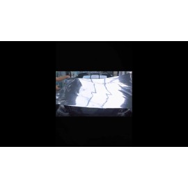 AUTOGOODY 96" x 60" Silver Chrome Mirror Vinyl Film Wrap Sticker Stretchable 8ft x 5ft
