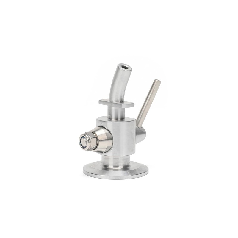 Beer Sampling Valve,Stainless Steel fluids Sampling Valve SS304 Clamp End