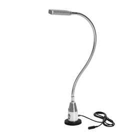 Bauer & Böcker LED Work Light Gloss Light 300 Lumen 3 Watt Dimmable Aluminium Waterproof IP65 Gooseneck Magnetic Base Made in Germany