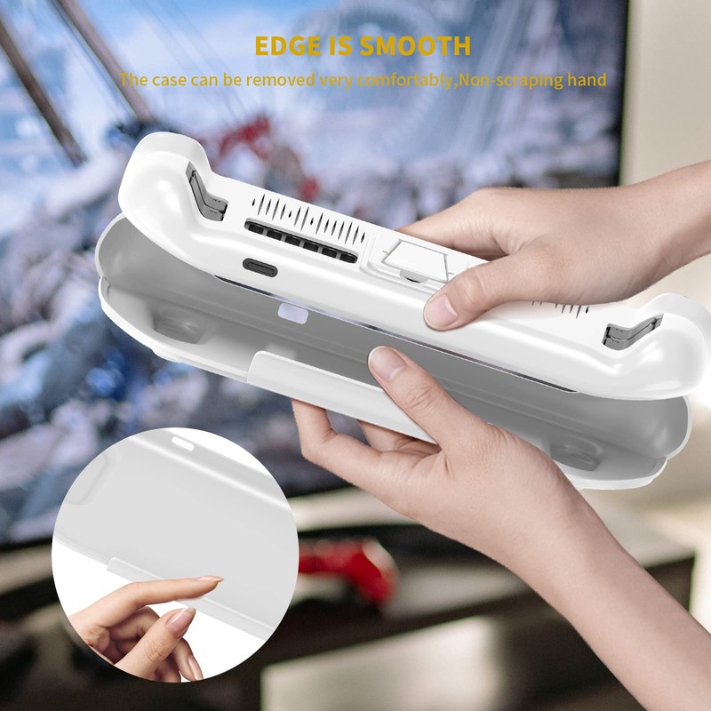 EJGAME Upgraded Ultra Slim TPU Protective Case with Front Cover