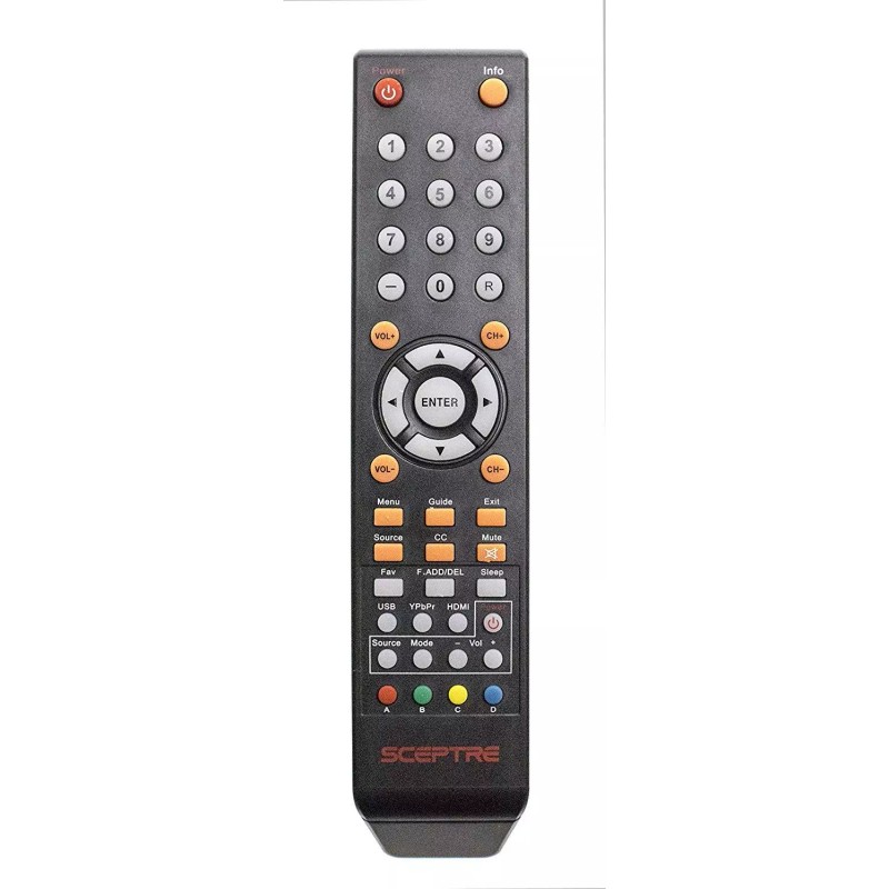 Sceptre Factory Sceptre TV Remote Control 8142026670003C V1 For U435CVUMR