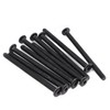 cSeao 12-Pack M6 x 100mm Black Flat Head Allen Head