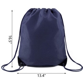 BeeGreen 50 Pieces Navy Blue Drawstring Backpack Bags Wholesale Cinch Bags Bulk Heavy Duty String Backpack Machine Washable Lightweight Sackpack Outdoor Sport Bags for Men Women