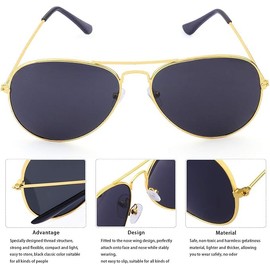 Pilot and Flight Attendant Accessories for Adult Men and Women Costume Accessory Stewardess Outfits Bellhop Hat Scarf Sunglasses Gloves (Navy blue)