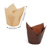 JAPCHET 400 PCS Brown and Coffee Tulip Baking Paper Cups,