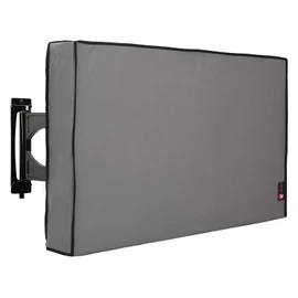 iBirdie Outdoor TV Cover 70 to 75 inch Weatherproof, Cover Size 68''L x 42''H, Waterproof for Outside Flat Screen 70 to 75 inch TV, Grey, 600D Thick Fabric Screen Protector with Bottom