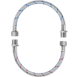 Faucet Water Supply Line Extension 3/8“ M-F Hose Extender, 13 Inch