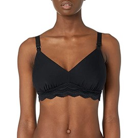 Cosabella Women's Ceylon Modal Curvy Nursing Bralette, Black, Small
