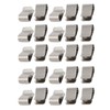 uxcell® 25pcs Stainless Steel Spring U Clip Silver Tone 21.4mm