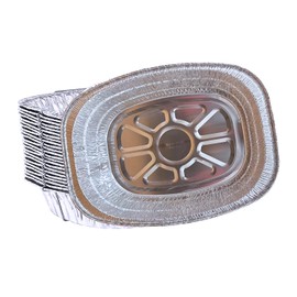 Heavy-Duty Oval Aluminum Pans - User-Friendly - Aluminum Baking Pans - Aluminum Disposable Pans for Baking, Chafing, Serving, Baking & Meal Prep - Roasting Pan Disposable - (10-Pack) (Large Oval Pans)