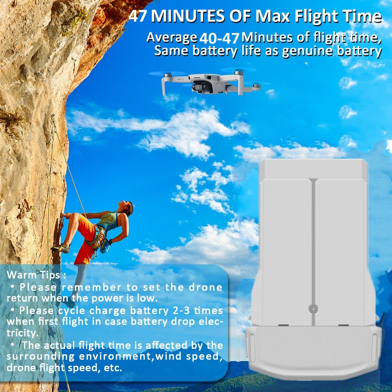 COOLSHOW Intelligent Flight Mini 4 Pro/3 Series Battery 2 Packs