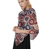 PANTONIGHT Scarf for Women Circle Rings Print Fashion for Spring