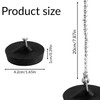 Tabanzhe Bath Sink Plug with Chain-2PCS Universal Bathroom Sink Plug