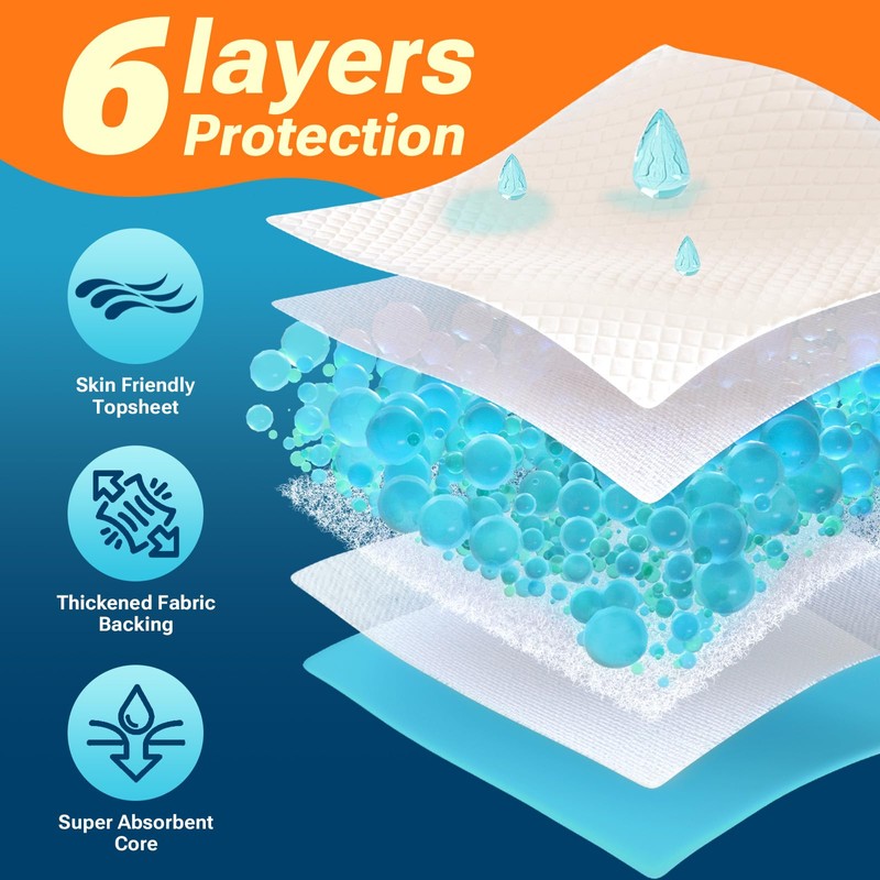 CLEAN SPACES 30" x 36" 50 Count Super Absorbency Disposable