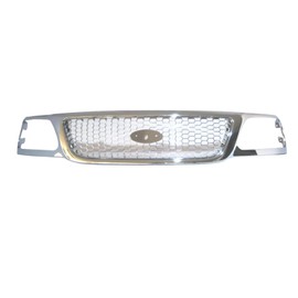 Front Grille Chrome Shell Assembly For F-o-r-d 1999-2003 F-150 & 1999 F-250 Replaces FO1200404C