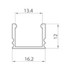 LED Profile in Silver P5-2 100 cm without Cover for