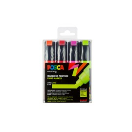 Uni POSCA PC-8K Marker Set of 4 Neon