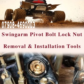 07908-4690003 Swingarm Socket Pivot Bolt Lock Nut Install Tool for Honda 4-Stroke ATV’s/Recon 250/Rincon 250/Big Red Models/250 SX 3Wheelers/TRX250/TRX300/400 Foreman/450 Foreman
