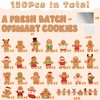Haooryx Christmas Winter Gingerbread Man Bulletin Board Classroom Decoration Set