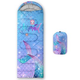 Tuzaovy Mermaid Teen Girls Womens Sleeping Bag Ages 3-6,Adult Camping Sleeping Bag for Kids 10-12 Boys