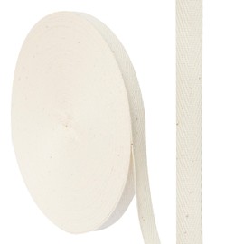 Twill Tape, Cotton, Produced, Width 0.4 inches (1 cm), 98.4 ft (25 m), Cotton, DIY, Handmade Parts, Crafts
