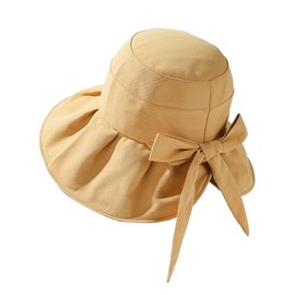 FTXJEHG Women's Hat, Women's Sun Protection, Wide Brim, Small Face Effect, Folding, Size Adjustable, UV Protection, Light Blocking, Heat Blocking, Breathable, Sun Protection Hat, For Walks, Travels,