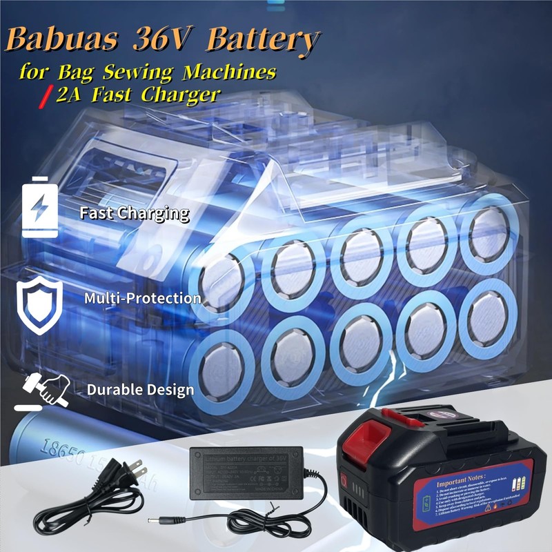 Babulas 36V Li-ion Battery & Charger Kit for LB-970S Bag