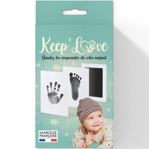 Keep'Love Baby-Fußabdruck-Set, ohne Tinte und Hand und Fuß, Souvenir, Geschenk