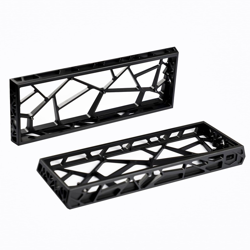 YMDK 60% Hollow60 GH60 Aluminum Case for Wooting60HE Poker2 Pok3r