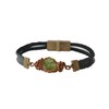 VALOR 835 Leather Bracelet for Men - Peridot Men’s Bracelet