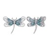 Dragonfly Earrings 925 Sterling Silver Turquoise Dragonfly Stud Earrings Animal