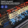 KastKing MeshGuard Camo Fishing Rod Sleeves, Spinning, Blue Camo 4