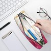 Pink Gilt Marble Pencil Case,PU Pencil Pouch, Portable Pencil Bag,