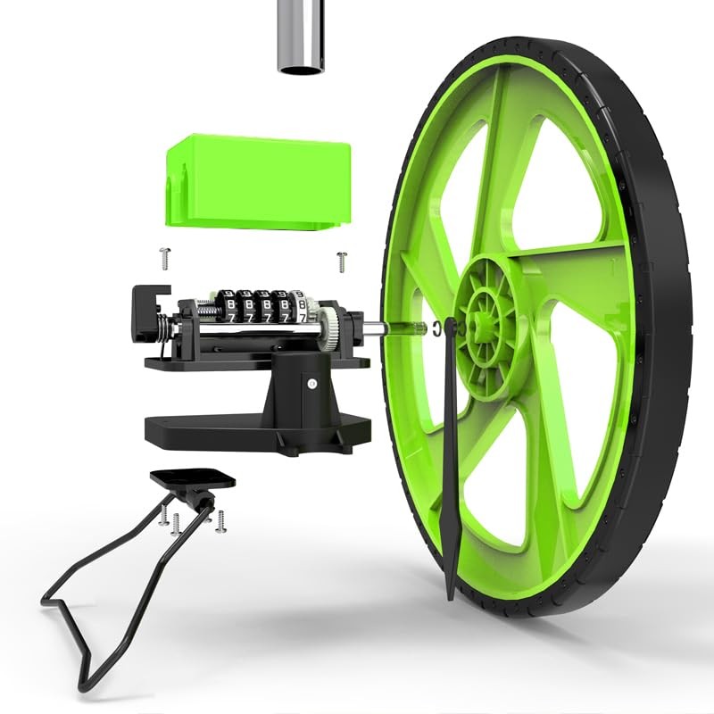 Zozen Distance Measuring Wheel in Feet, Walking Measure Wheel, Rolling