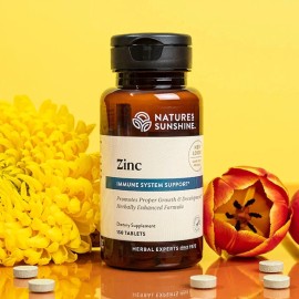 Nature´s Sunshine Zinc 25mg 150 Tabletas Sabor Sin sabor