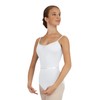 Capezio 126mm Pinch Front Camisole Leotard, White, L