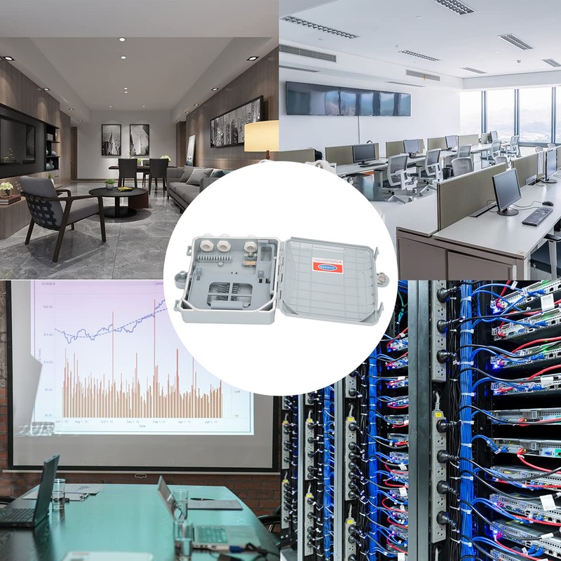 Optical Fiber Distribution Box 8 Core Waterproof Fiber Optic Splitter