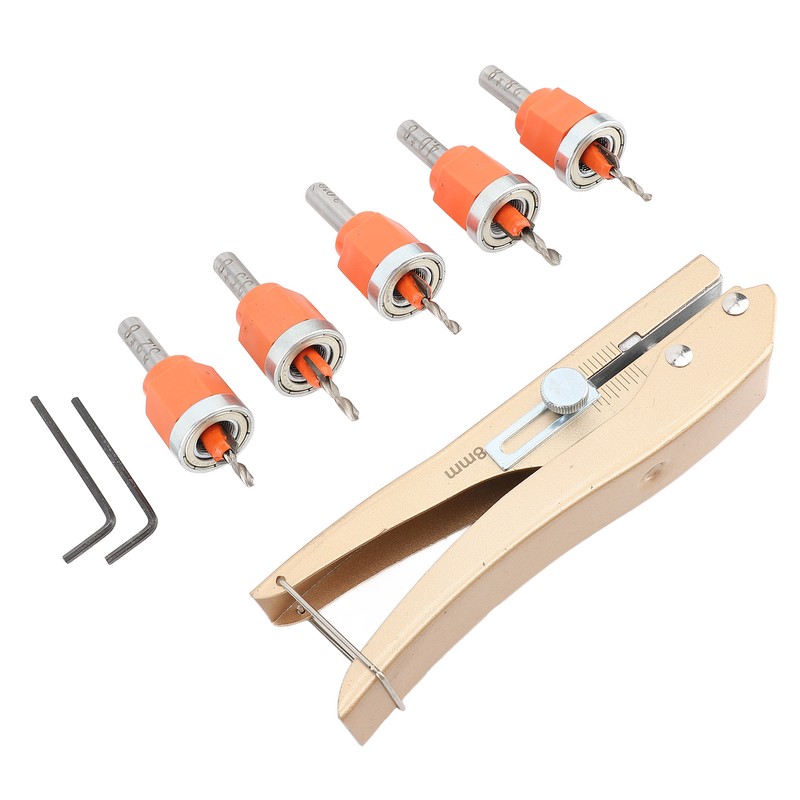 6PCS Set Countersink Drill Bit Set Multifunctional Adjustable Tapered Drill