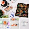 Lxmsja Books Paint by Numbers Kit for Adults, Bookshelf Acrylic