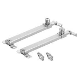sourcing map 2Pcs 300mm Casement Stay Window Latch, Stainless Steel Casement Window Stays, Adjustable Friction Stay Hinges Window Brace, Electroplating Brushed Silver