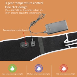Adjust Heated Waist Belt, Electric Heat Pads, Fast Heating Lower Back Massager, Heat Belly Wrap Belt with Vibration Massage, Waist Wrap Belt, Portable Heating Pad for Back Lumbar Waist