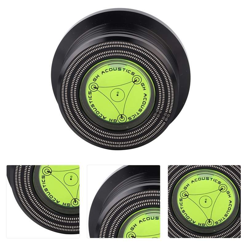 50/ 60Hz Bubble Level Speed Detection Turntable LP Vinyl Disc