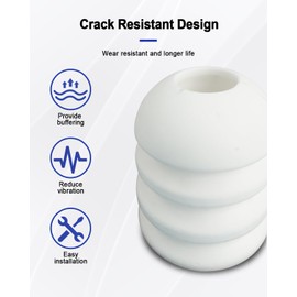 Rear Bump Stop Fit for Trailblazer Envoy SSR Rainier Bravada, Rear Axle Bumper Replace 1515A-A9695, 2 Pcs