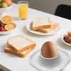 ZYDYRX Qaixwuyi 8-Piece Egg Holder Set, Egg Cups, White, Stackable