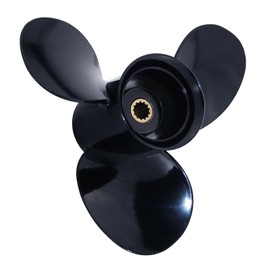 Boat Outboard Propeller 9 1/4x12 9 1/4x11 9 1/4x10 9 1/4x9 9 1/4x8 9 1/4x7 9 1/4x13 for BRP Johnson Evinrude OMC Stern Drive 8/9.9/15 HP Engines, 13 Spline Aluminum Boat Motor Prop, RH (9 1/4 x 10)
